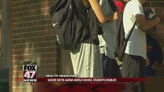 Report: Youth suicide rate doubled
