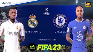 FIFA 23 PS5 - Real Madrid vs Chelsea - UEFA Champions League 1/8 Final | PS5™ Gameplay [4K60]
