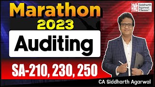 Audit Marathon-4 | SA - 210, 230, 250 | Inter & Final | CA Siddharth Agarwal