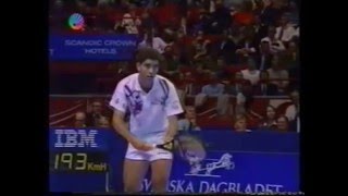 Pete Sampras great shots selection against Boris Becker (Stockholm 1991 QF)