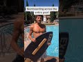 Skimboarding Across a Pool?!