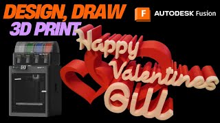 Valentine's Day Gift Idea - Easy 3d Print With Fusion And Bambu Lab - For Etsy Or A Special Person!