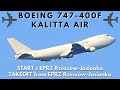 BOEING 747-4B5F Kalitta Air start z lotniska EPRZ Rzeszów - Jasionka