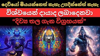 දෙවියෝ මියයන්නෙත් නැහැ උපදින්නේත් නැහැ |  විශ්වයෙන් දායාද ලබාදෙනවා | දිව්‍ය තල ගැන විග්‍රහයක්