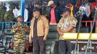 CORNEILLE NANGAA au stade de l'unité pour le meeting du M23| nouveau gouverneur de #goma