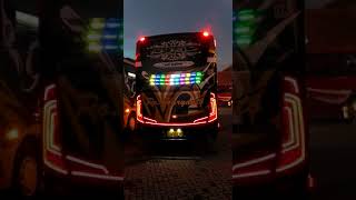 Lampu Belakang Modif Keren Bus PO HARYANTO