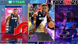 I OPENED THE *LIMITED* LEBRON JAMES PACKS + *RARE* LEBRON JAMES GAMEPLAY! (NBA 2K21 MyTEAM NEXT GEN)