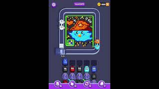 Pixel Flow Level 649 (hard) Solution Walkthrough ⬆️⬆️