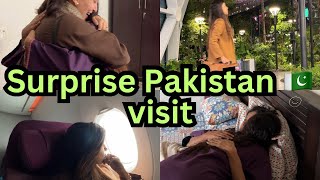 Travelling from UK to Pakistan🇵🇰via Qatar Airways | Surprise family trip