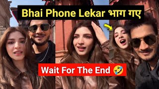 Pakistani Actress Ko Bhi Nahi Chora 🤣 Phone Lekar Bhage Munawar.