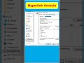 🔥Excel Hyperlink formula : Link Up Your Data🔥 #shorts