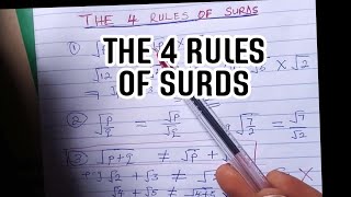 The 4 Rules of Surds: Simplify Surds with Ease | Maths tutorial | WAEC Prep