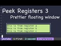 Vim Trick: Peek registers 3 ( prettier floating window! )