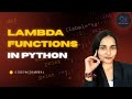 Day - 33 | Lambda Function in Python for Machine Learning, Data Science & Analytics