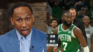 Stephen A goes OFF on Warriors for being down 44 at half time vs Celtics 😳