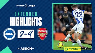 Extended PL Highlights: Albion 2 Arsenal 4