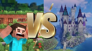 noob vs pro who is make best house in Minecraft
