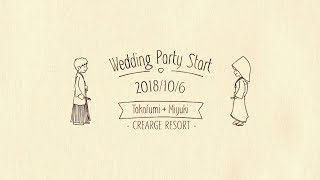 【結婚式　オープニングムービー】yy_wedding_1122さんとコラボ☆｜ヴィネット｜chouchou　　#オープニングムービー #結婚式 #シュシュ