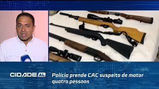 Polícia prende CAC suspeito de matar quatro pessoas e abandonar corpos em Cacimba