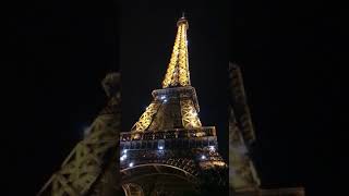 The Eiffel Tower light show - Paris France
