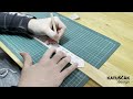 creating leather belt with carved oak leaf pattern part 1 asmr no music