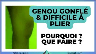 Difficulté à plier le genou : causes, traitement ?