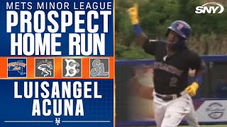 Luisangel Acuña scorches a solo home run for the Syracuse Mets | SNY