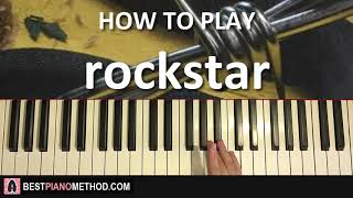 HOW TO PLAY - Post Malone ft. 21 Savage - Rockstar (Piano Tutorial Lesson)