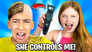 12 Year old Controls our life for 24 Hours! ft/ Jordan Matter