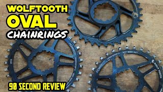 Is Round or Oval Better? - 90 Second Review - Wolf Tooth Oval Chainring