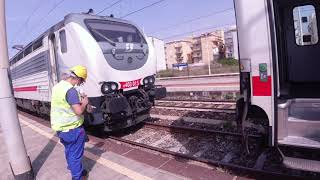 Manovre di imbarco treno I C  731 Villa S  Giovanni   4K