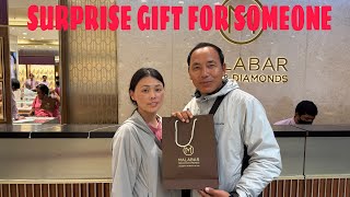 SURPRISE GIFT FOR SOMEONE |MALABAR GOLD | TIBETANVLOGGER |DEAR CHANNEL