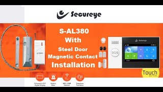 Secureye S-AL380 To Wireless Scroll Steel Door Magnetic Contact Add Process