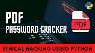 Pdf password cracker using python script ./SmartxCodes