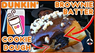 Dunkin' Donuts® | Cookie Dough & Brownie Batter Double Filled Donut Review!