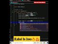 JLabel In Java #shorts #java