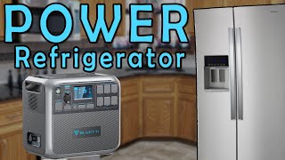 Refrigerator vs Bluetti 2000wh Power Station [AC200P]