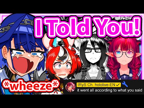 Bae and Kronii React to IRyS New Outfit 【Hakos Baelz / Hololive EN】