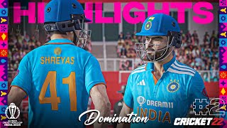 India vs Afghanistan - World Cup 2023 Cricket 22 Stream Highlights