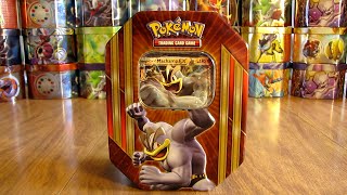 Pokemon Machamp EX Tin Opening