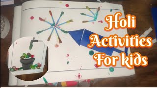 Easy \u0026 #fun #activity for #kids on #holi  / Holi #decoration idea / Holi #craft for kids