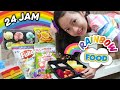 24 Jam Makan Warna Rainbow ♥﻿ Asyik Aqilla Makan Warna Warni | Aqilla's Diary