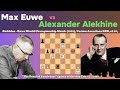 Max Euwe vs Alexander Alekhine||World Championship Match(1935), Various Locations NED, rd 26, Dec-03