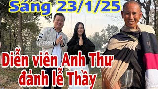 Diễn viên Anh Thư đến đảnh lễ Thầy - Sáng 23/1/25 #jackduky #thichminhtue