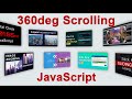 360deg Image Gallery Scrolling Effect Using HTML CSS and JavaScript
