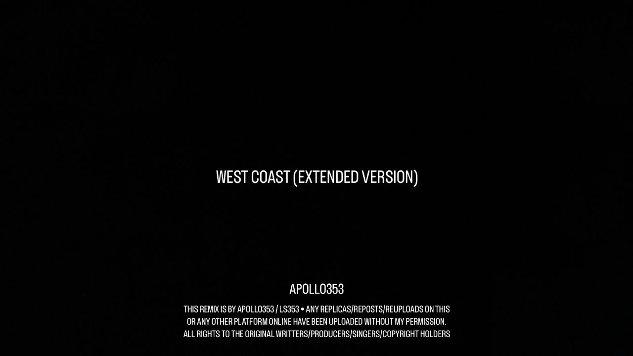 West Coast Apollo353 Extended Version Youtube
