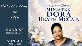 Celebration of Life Memorial for Minister Dora Heath McCain