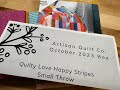 ARTISAN QUILT CO October 2023 Unboxing! BATTLE OF THE QUILTING SUBSCRIPTION BOXES * spoilers*