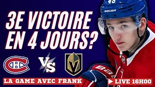 Canadiens vs Golden Knights 31 décembre 2024 LIVE