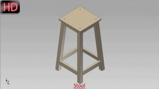 Stool (Video Tutorial) Autodesk Inventor